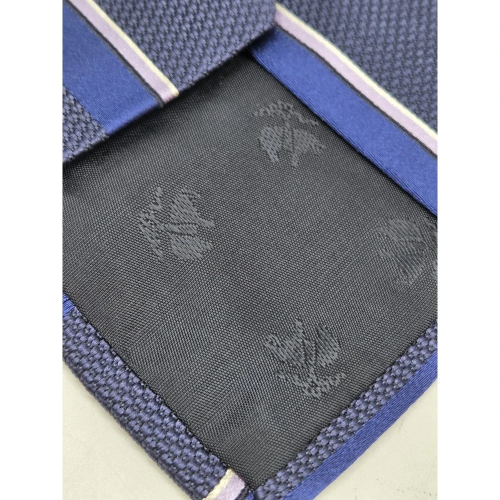 Brooks Brothers Navy Purple Striped Makers And Merchants Men's‎ Silk Tie